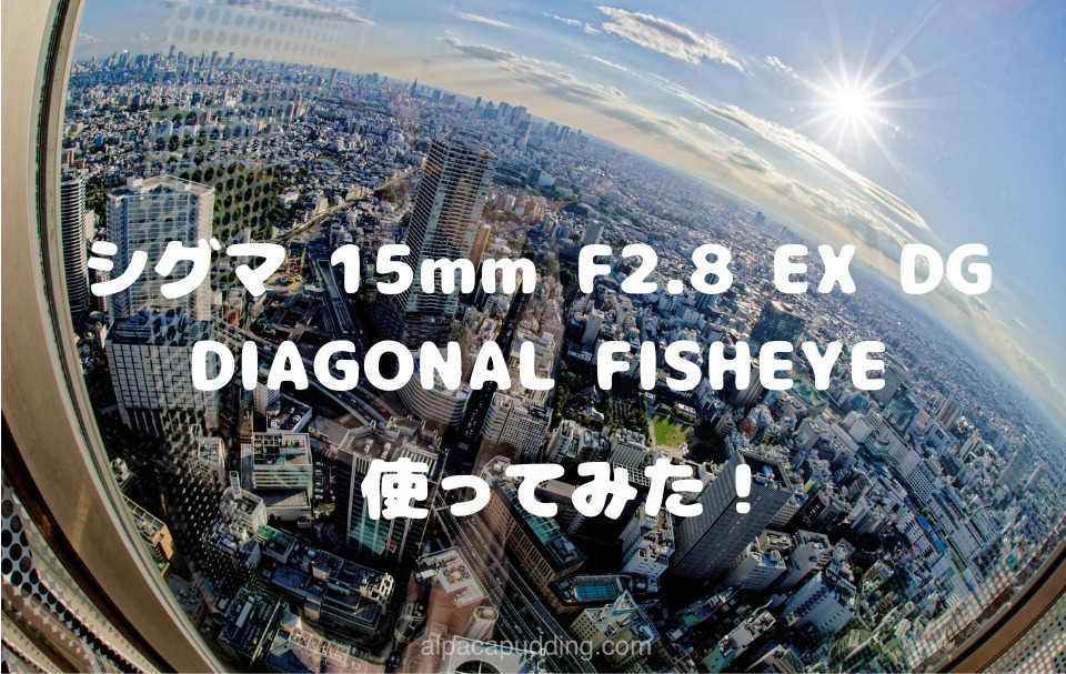 【初めての魚眼レンズ レビュー】「シグマ 15mm F2.8 EX DG