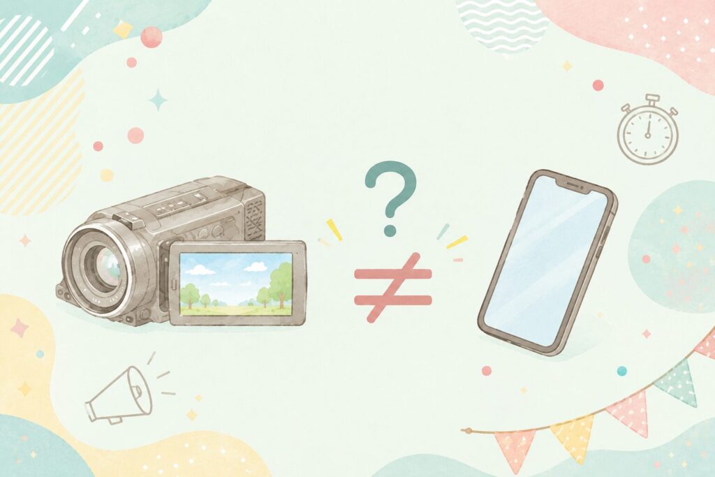運動会のビデオカメラおすすめ　スマホではダメ？運動会や発表会でビデオカメラが人気の理由