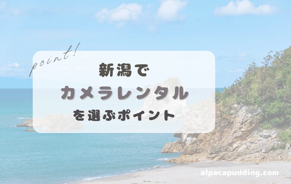 新潟県でカメラレンタルを選ぶときのポイント