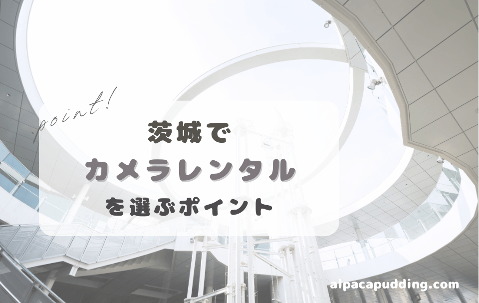 茨城県でカメラレンタルを選ぶときのポイント