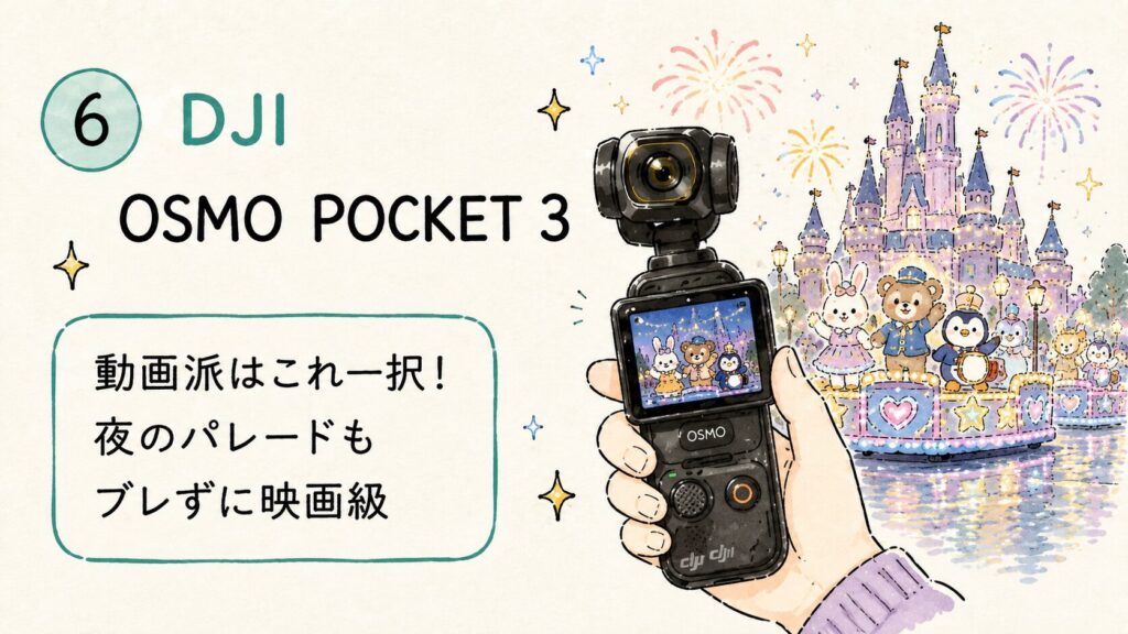 ディズニーおすすめカメラ：DJI OSMO POCKET 3