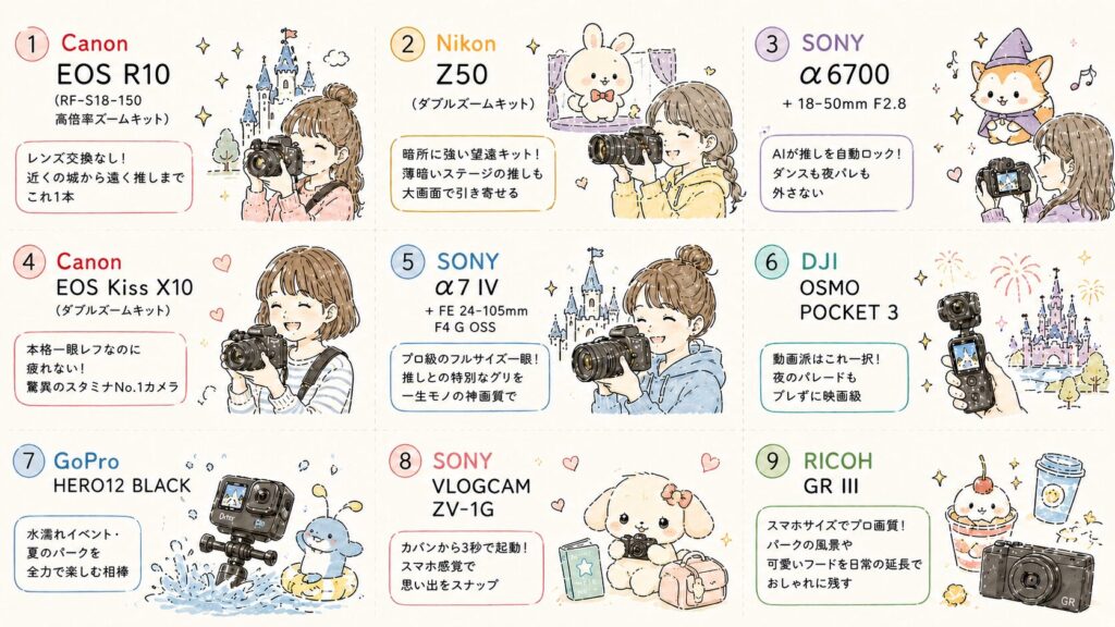 ディズニー撮影におすすめのカメラ9選
