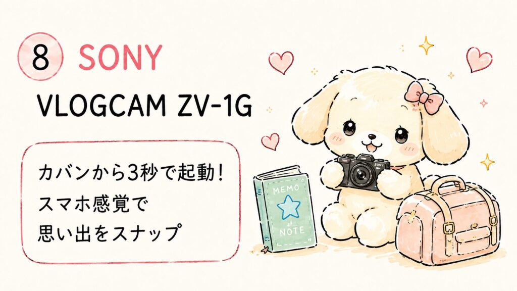 ディズニーおすすめカメラ：SONY VLOGCAM ZV-1G