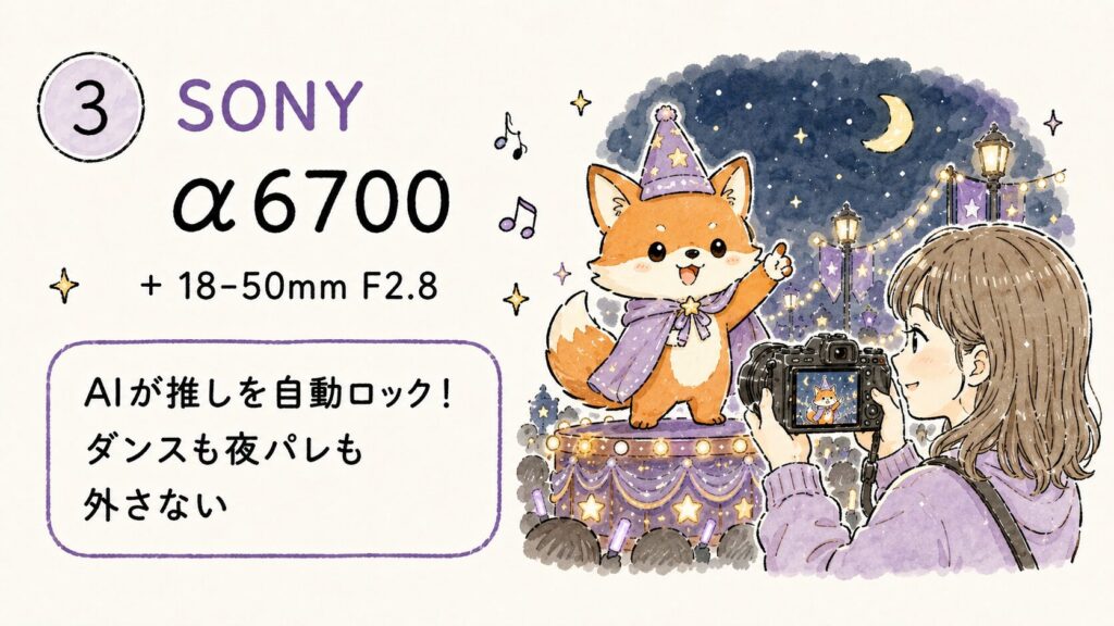 ディズニーおすすめカメラ：SONY α6700 + 18-50mm F2.8