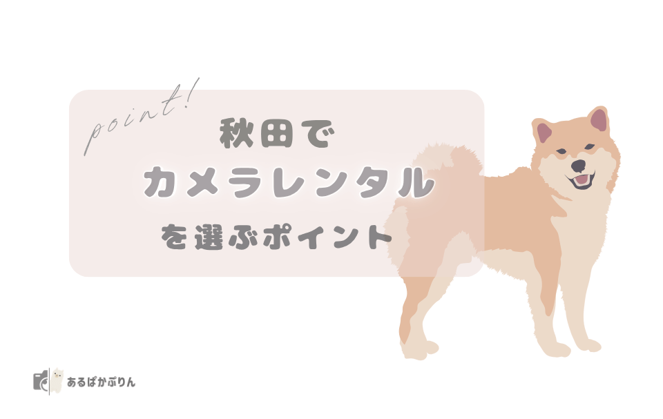 秋田県でカメラレンタルを選ぶときのポイント