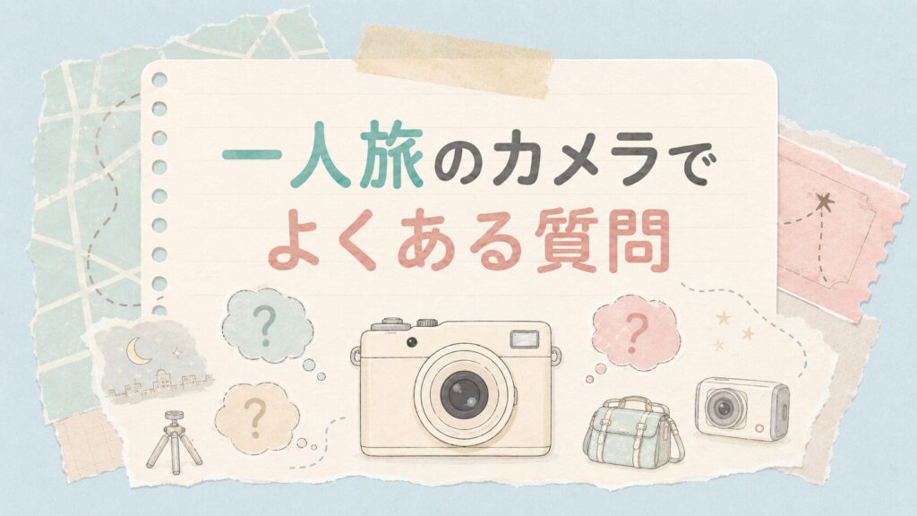 一人旅のカメラでよくある質問