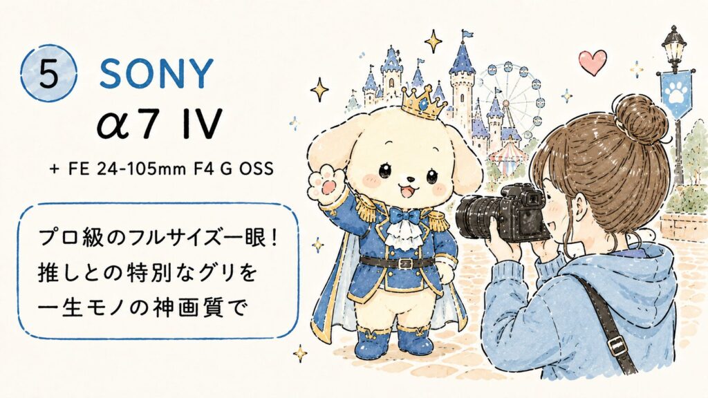 ディズニーおすすめカメラ：SONY α7 IV + FE 24-105mm F4 G OSS 