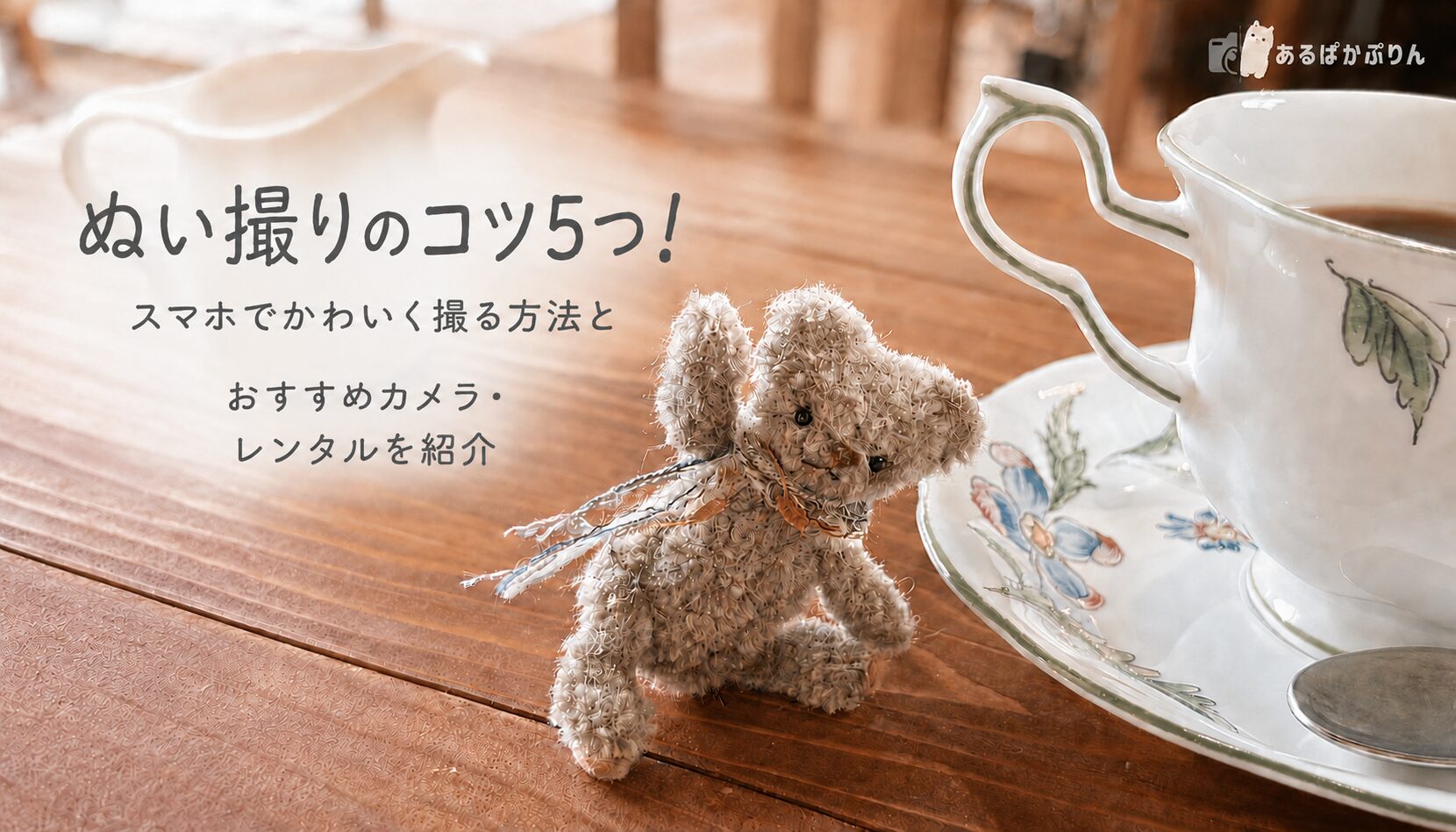 【作例あり】ぬい撮りのコツ5つ！スマホでかわいく撮る方法とおすすめカメラ・レンタルを紹介