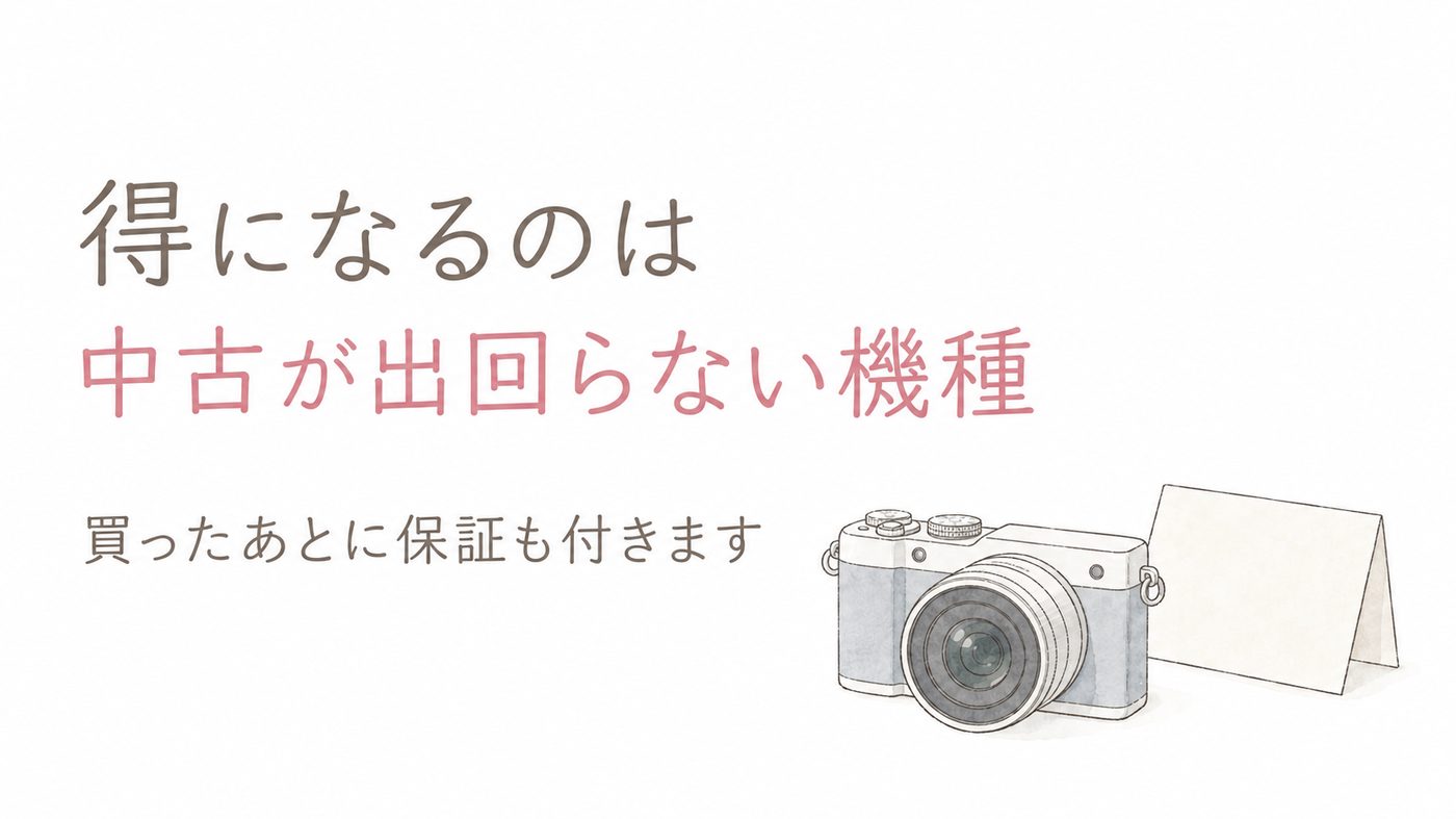 そのまま購入が得になる3つの条件