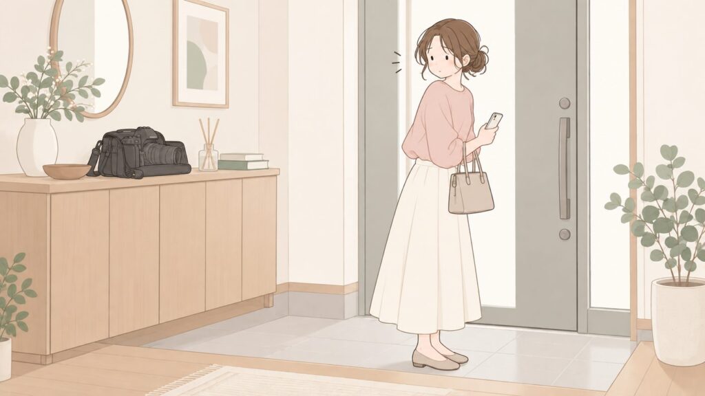 カメラを買ったけど使わない理由・重くて玄関に置いていく