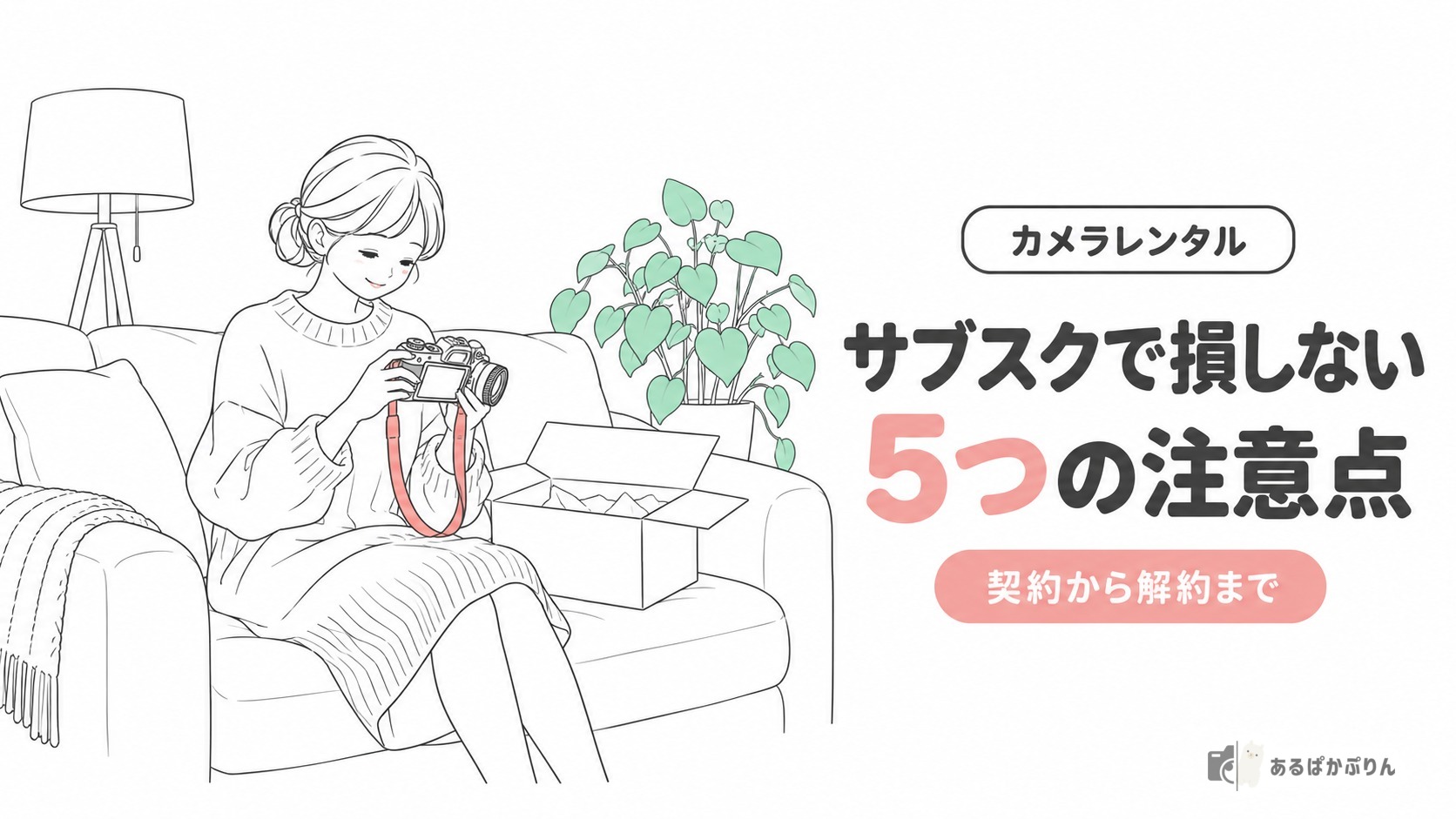 カメラサブスクの注意点5つ！契約から解約まで損を防ぐポイント
